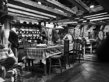 People in restaurant