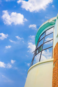 Low angle view of building against sky