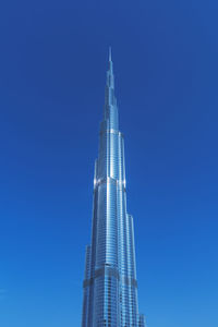 Burj khalifa building at sunny bright day.