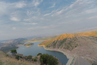 Scenic view of landscape against sky