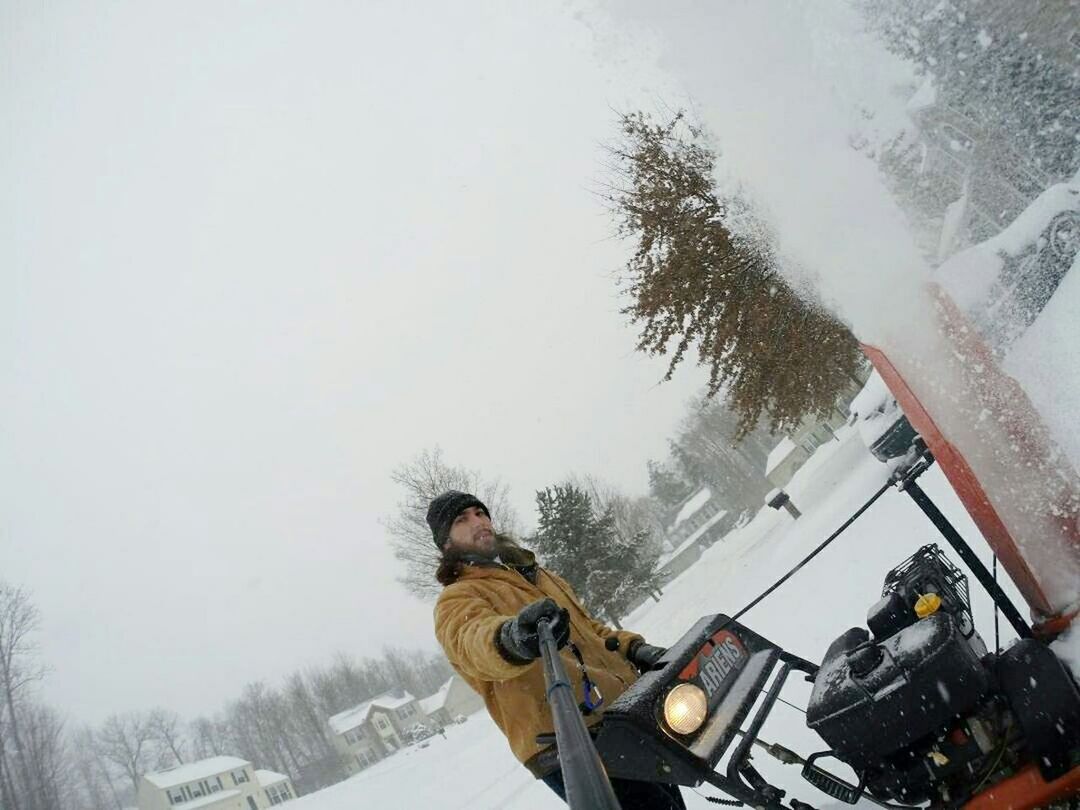 winter, snow, transportation, mode of transport, lifestyles, tree, cold temperature, leisure activity, clear sky, season, weather, land vehicle, men, travel, car, day, sitting, outdoors