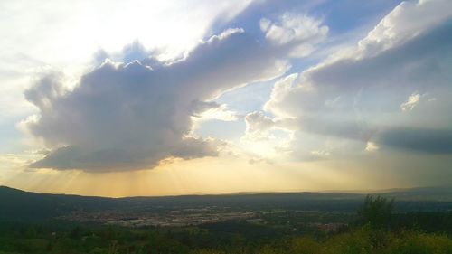 Scenic view of landscape against sky