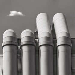 Low angle view of metal