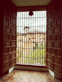 Open window of building