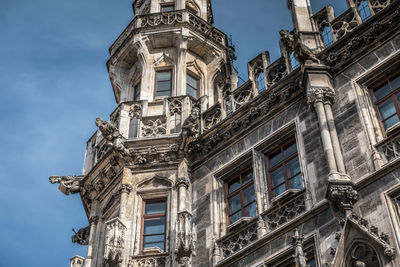 Low angle view of historical building against sky