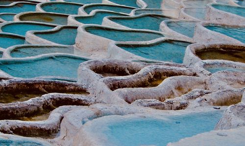 High angle view of swimming pool