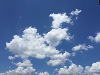 Low angle view of clouds in sky