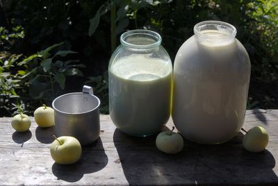 Close-up of drink on table