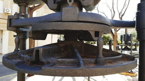 Close up of built structure