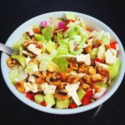 Close-up of salad in plate