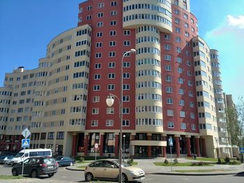 City street with buildings in background