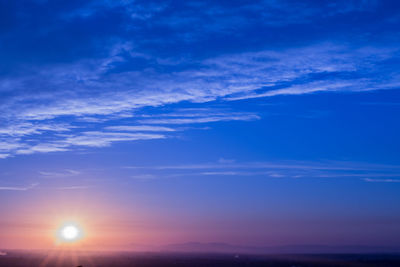 Scenic view of sky during sunset