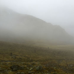 Scenic view of landscape against sky