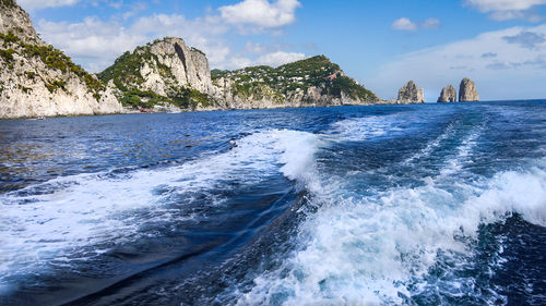 Scenic view of sea against sky