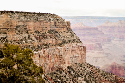 View of rock formations