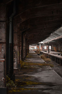 Interior of abandoned building