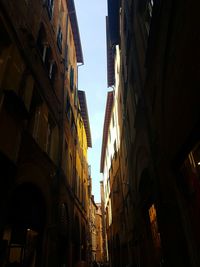 Low angle view of residential buildings against sky