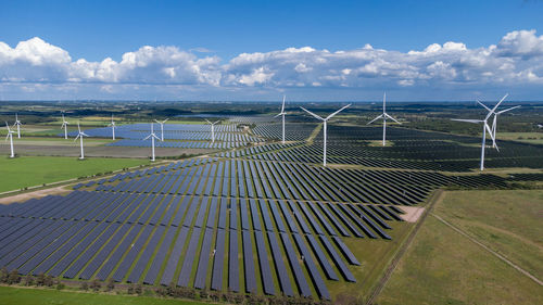 The largest solar park in northern europe near holstebro