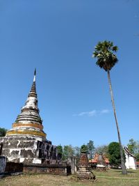 View of temple building against sky