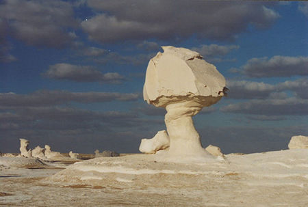 CLOSE-UP OF SAND DUNE AGAINST SKY