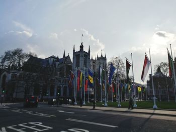 Panoramic view of buildings against sky