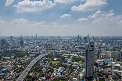 Overview of bangkok during the day