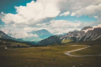 Scenic view of landscape against sky