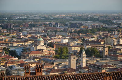 High angle view of cityscape