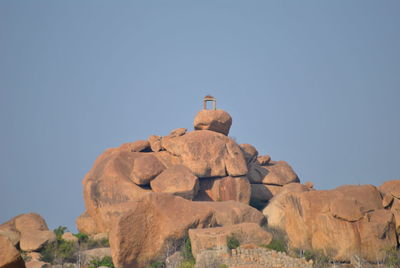 Rock formations against sky