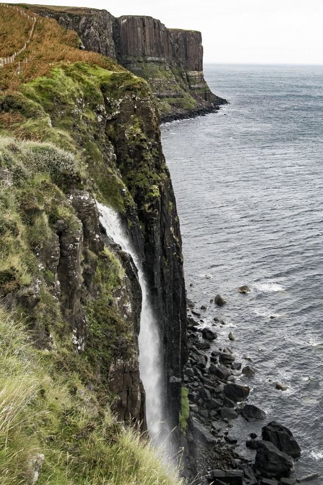 VIEW OF CLIFF BY SEA