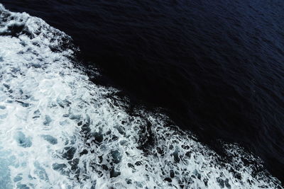 High angle view of sea