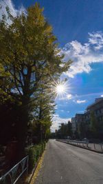 Road passing through landscape