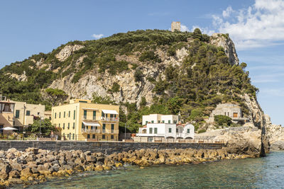 The beautiful beach of varigotti with turquoise water