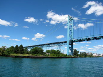 View of bridge over water