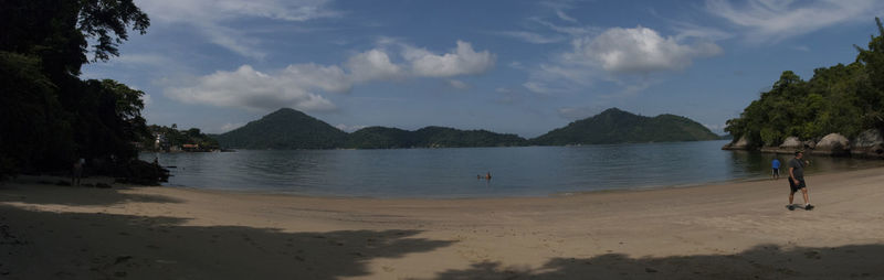 Panoramic view of beach against sky