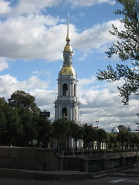 View of historic building against cloudy sky