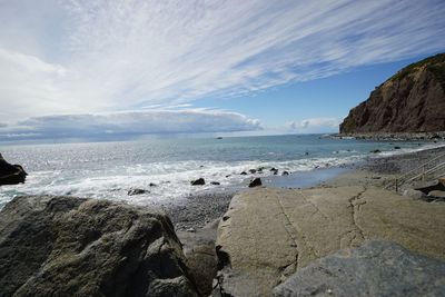 Scenic view of sea against sky