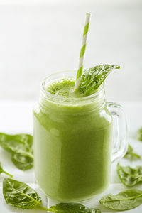 Close-up of drink on table
