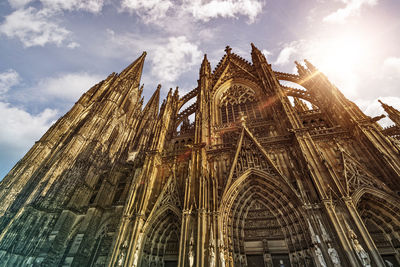 Low angle view of cathedral against sky