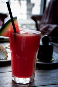 Close-up of drink on table
