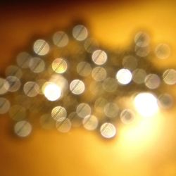 Defocused lights at night