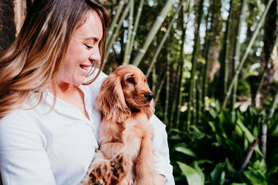 Woman with dog