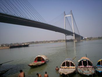 Bridge over river in city