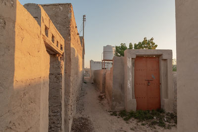 Exterior of building against clear sky