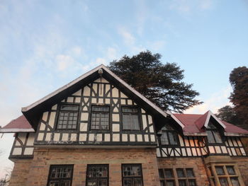 Low angle view of building against sky