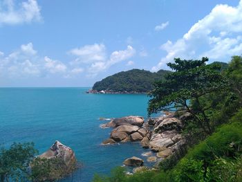 Scenic view of sea against sky