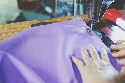 Close-up of woman working