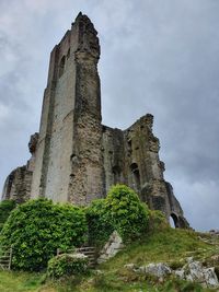 Low angle view of historical building against sky