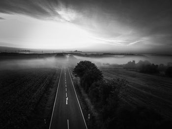 Scenic view of road against sky