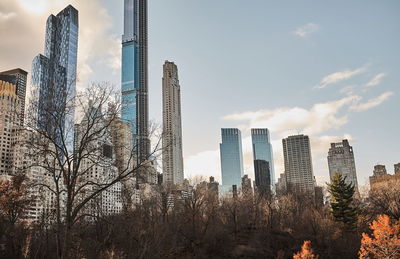 Panoramic view of modern buildings against sky